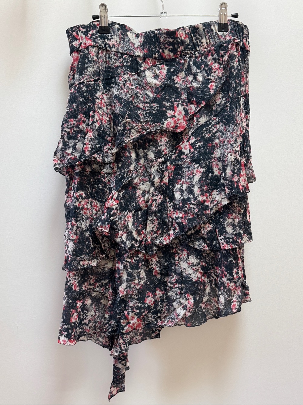 Isabel Marant Etoile Floral Ruffle Midi Skirt